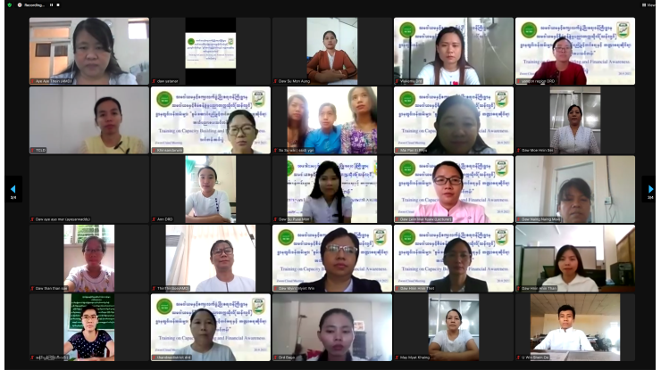 သမဝါယမနှင့်စီမံခန့်ခွဲမှုပညာတက္ကသိုလ်(သန်လျင်)တွင် Zoom Application ကိုအသုံးပြု၍ Online Platform ဖြင့် “စွမ်းဆောင်ရည်မြှင့်တင်ရေးနှင့် ဘဏ္ဍာရေးဆိုင်ရာ အသိပညာပေး သင်တန်း” (၁/၂၀၂၂)သင်တန်းဆင်းပွဲအခမ်းအနား ကျင်းပ