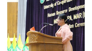 သမဝါယမနှင့်ကျေးလက်ဖွံ့ဖြိုးရေးဝန်ကြီးဌာန သမဝါယမနှင့်စီမံခန့်ခွဲမှုပညာတက္ကသိုလ်(သန်လျင်) MEBM ၊ MPA နှင့် MAR (First Batch) သင်တန်းများဖွင့်ပွဲနှင့် Orientation အခမ်းအနား ကျင်းပခြင်း