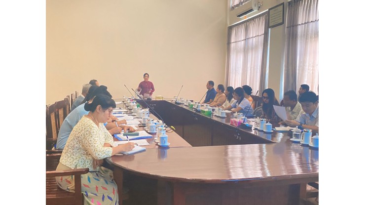 သမဝါယမနှင့်စီမံခန့်ခွဲမှုပညာတက္ကသိုလ်(သန်လျင်)တွင် တည်ဆောက်ရေးနှင့် ဝယ်ယူရေးလုပ်ငန်း များအတွက် တင်ဒါအကြိုရှင်းလင်းပွဲကျင်းပ