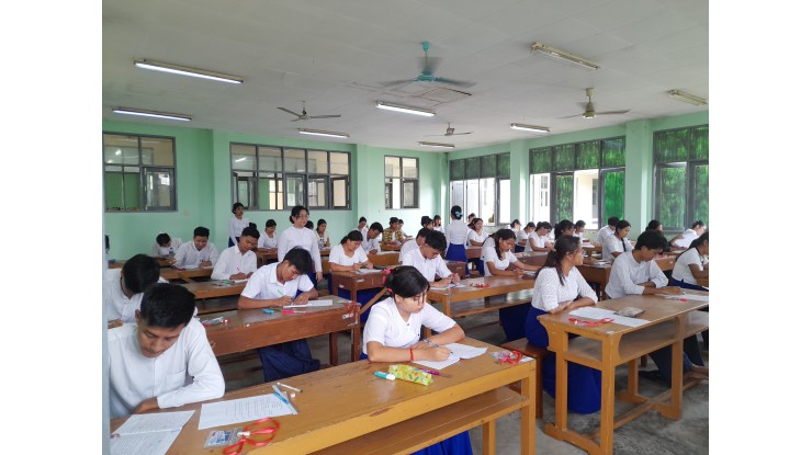 သမဝါယမနှင့်စီမံခန့်ခွဲမှုပညာတက္ကသိုလ်(သန်လျင်)တွင် ဘွဲ့ကြိုသင်တန်းများနှင့် ဘွဲ့လွန်သင်တန်း များ၏ စာမေးပွဲများ စစ်ဆေးပြီးစီး